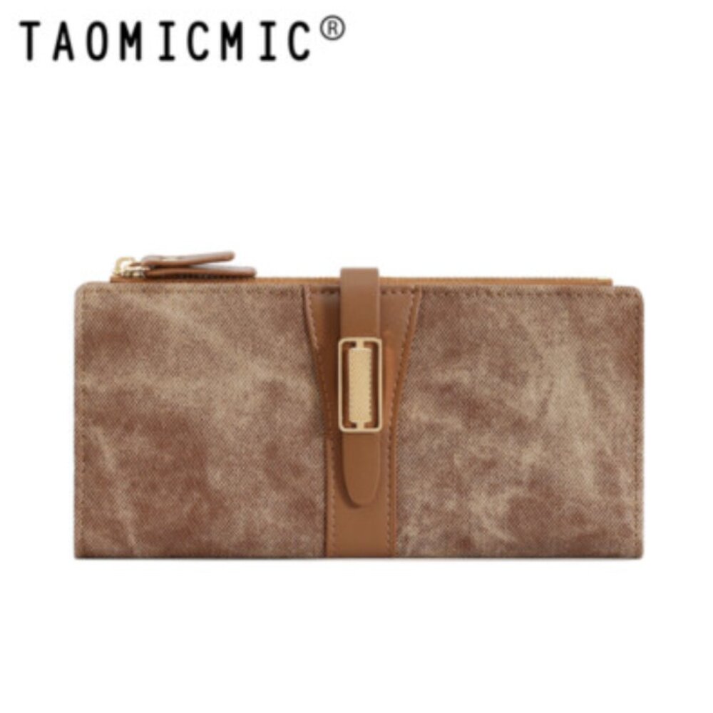 Taomicmic Multi-card Slot ID Card Leather Bifold Wallet, OS - Brown